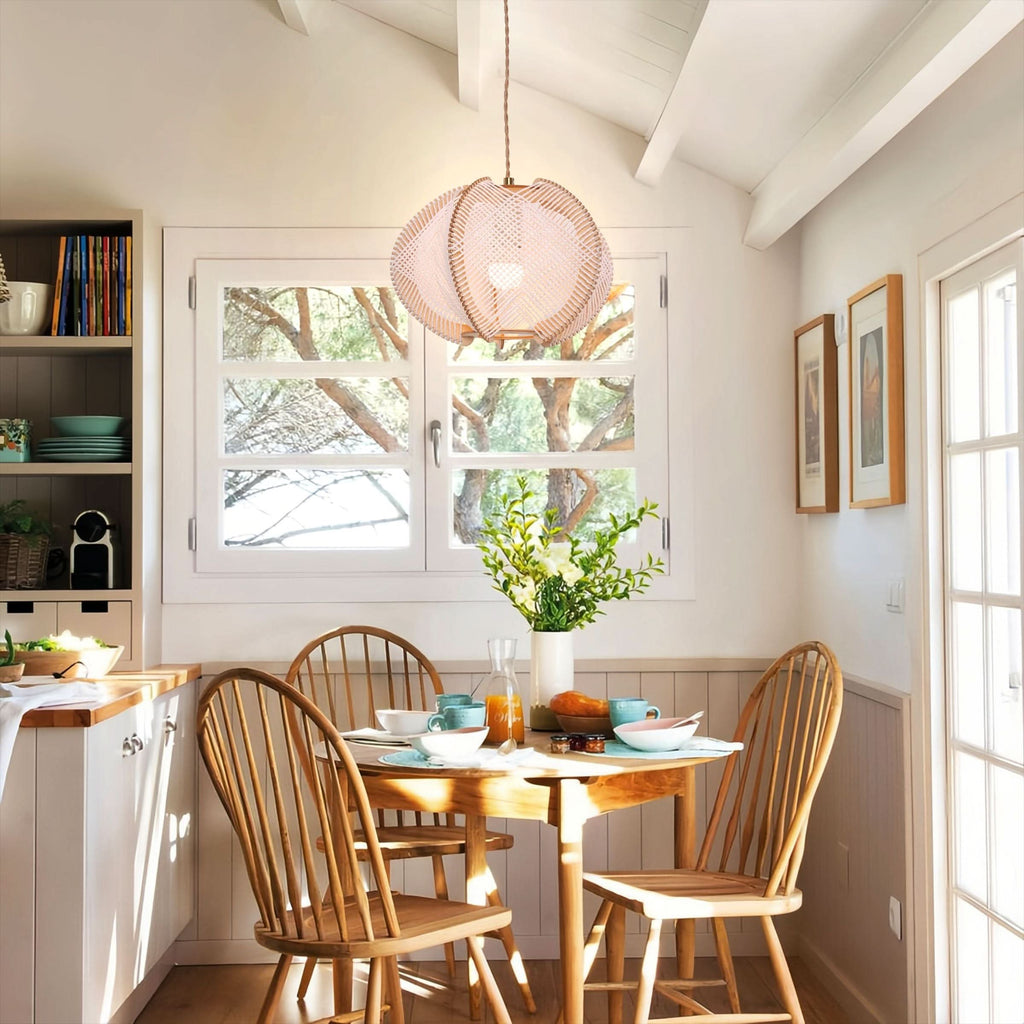 Lightsin Charming Ceiling Light Rustic Elegance with Paper Rope