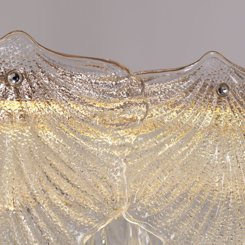 Lightsin Opulent Gold Chandelier Ceiling Light with Crystal Accents