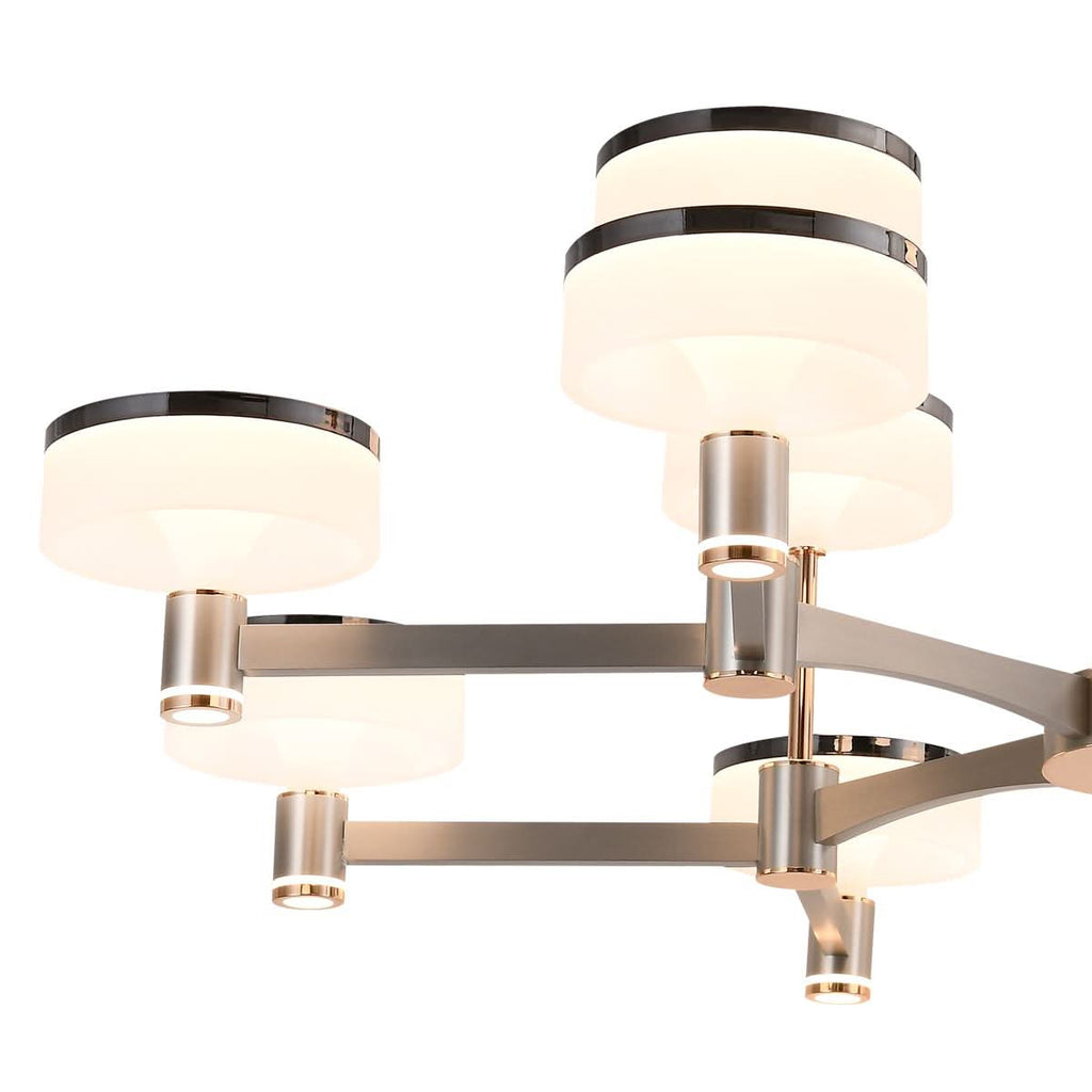 Lightsin Aluminum Acrylic Chandelier with Three-Color Changing