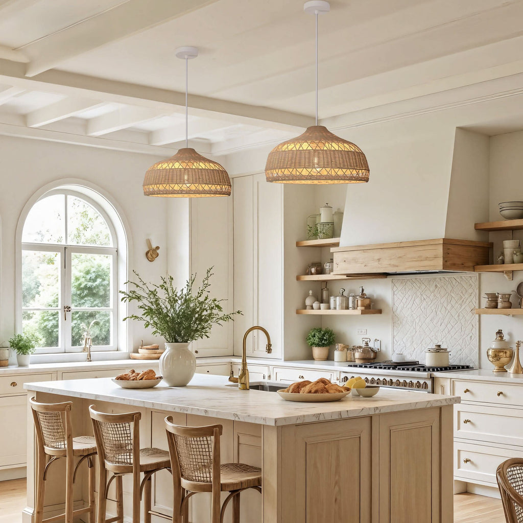 Lightsin Cella-Minimalist Bamboo Cone Ceiling Light
