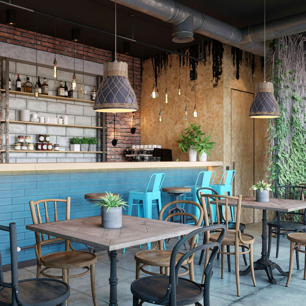 Lightsin Modern Rattan Pendant Light Available in Grey, Pink, and White