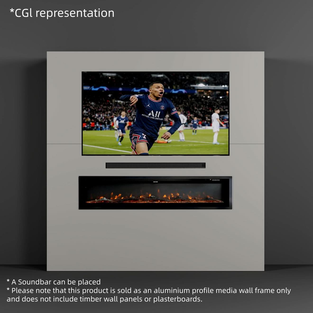 Easy Fit Aluminium Media Wall Frame | DIY Installation & Fast UK Delivery