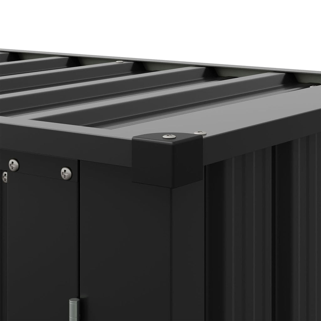 1.5*2.5ft Flat Roof Charcoal Black Tool Cabinet