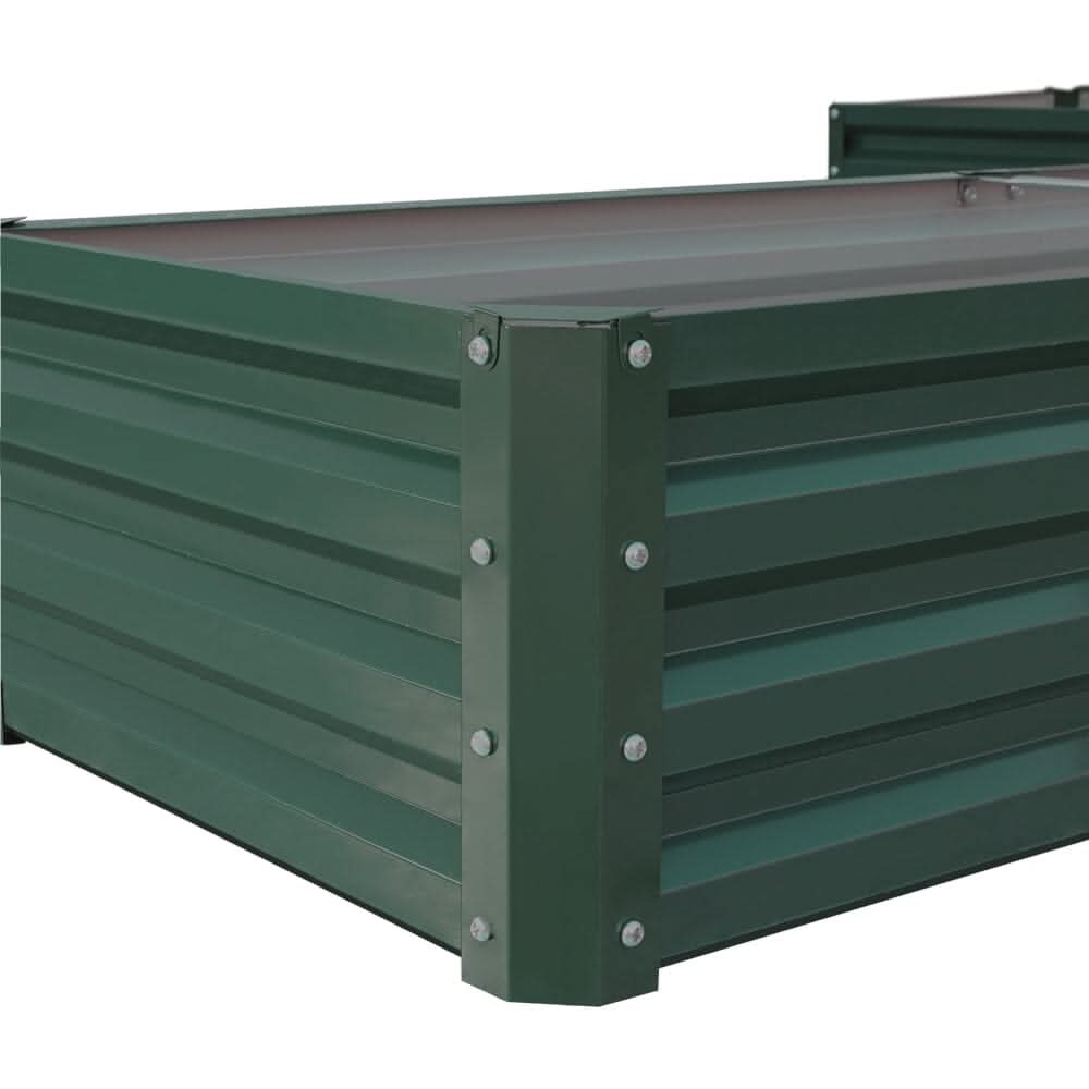 207*277*30cm Patio Corner 7-shaped Dark Green Flower Box can be Splicing