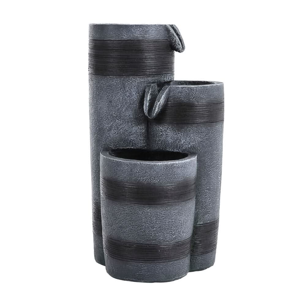 Outdoor Decor Solar-Powered Water Fountain Decor with LED Light