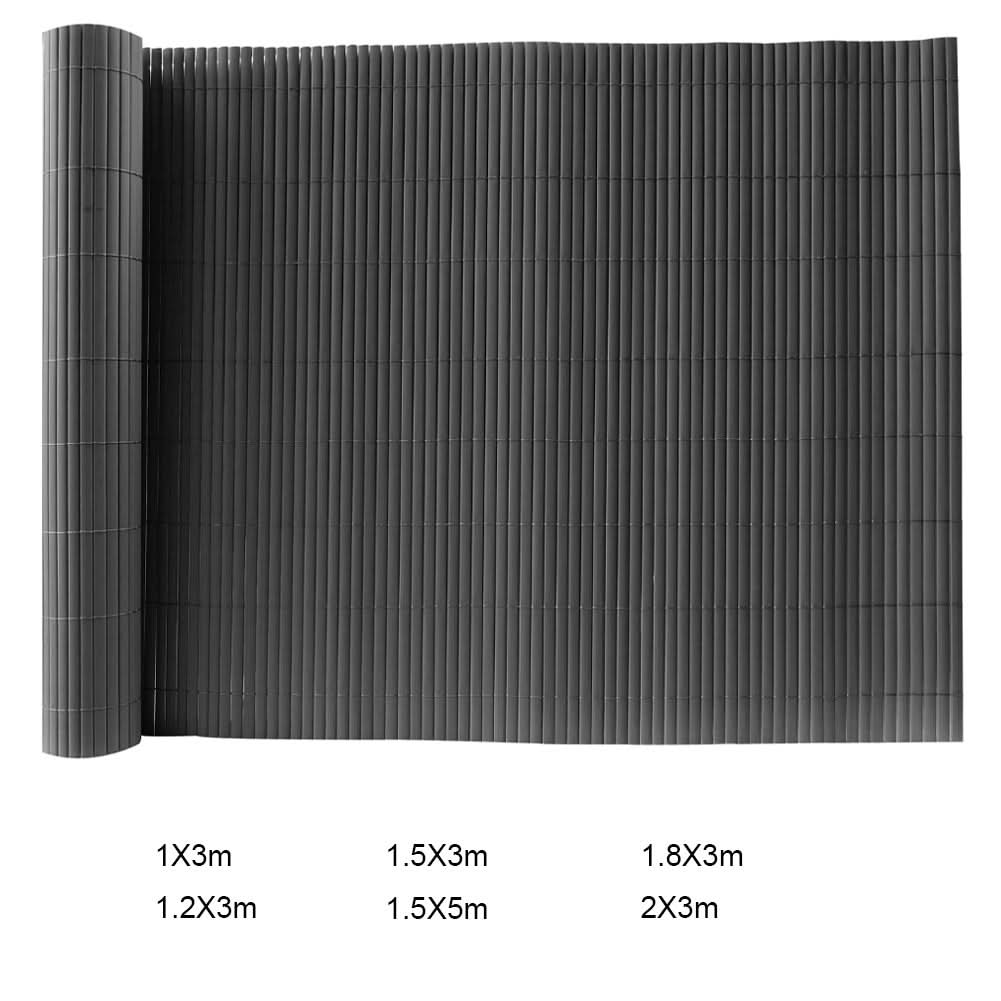Dark Grey Garden Fence Outdoor Privacy Screen