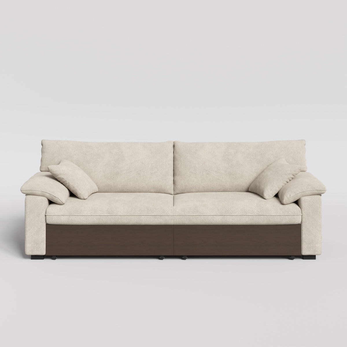 Cottonfy Luxurious Solid Wood Versatile 2-Seater Pull Out Sofa Bed