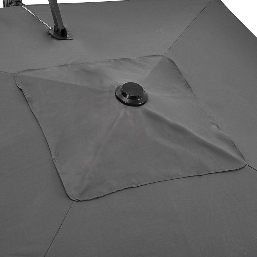 2.5M Cantilever Parasol Grey with Base for Garden