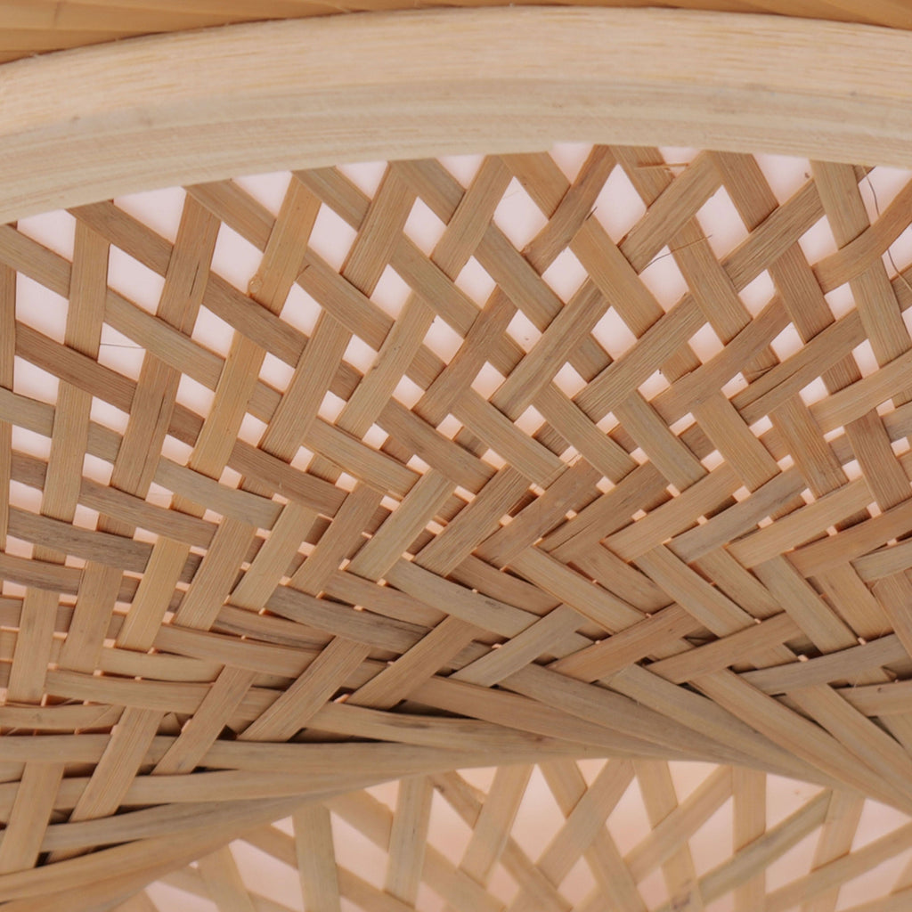 Lightsin Lutta-Natural Bamboo Pendant Light for Warm Ambiance Décor