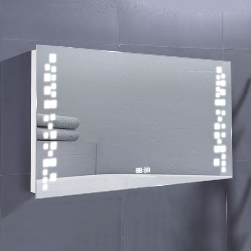 Modern Fog-Free LED Horizontal Bathroom Mirror, Surface Mount