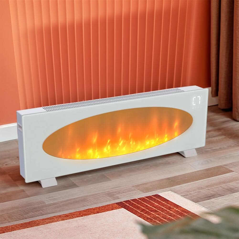 42 Inch Freestanding Electric Fireplace 2000W 7 Vibrant Colours