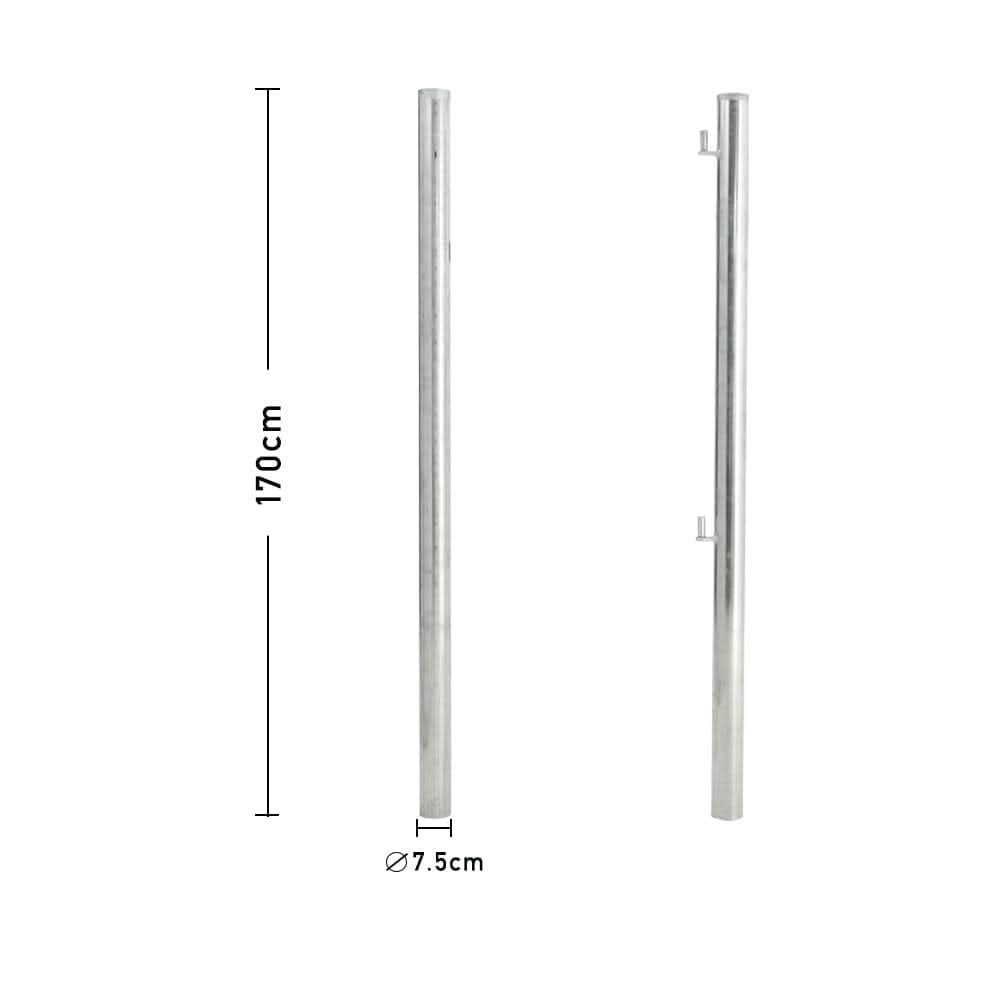 4-12FT Durable Galvanized Metal Field Gate