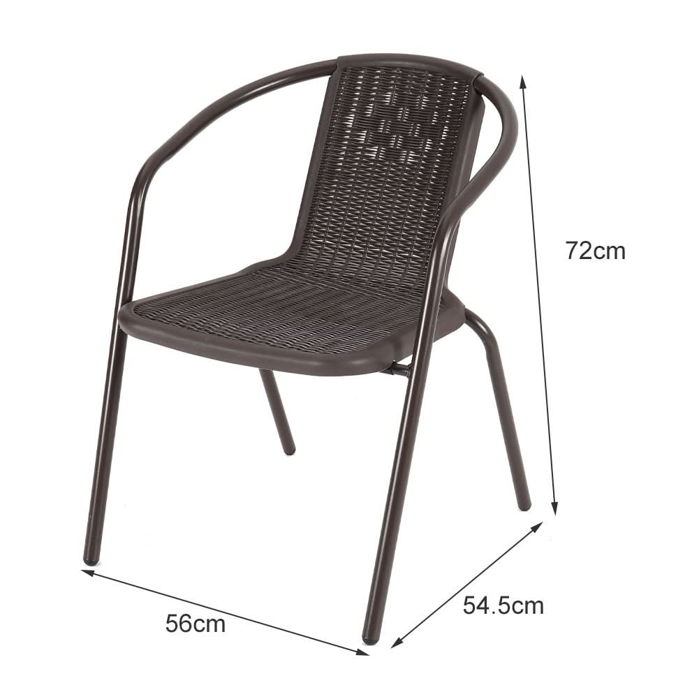 2/4/6 Seater Garden Round Table With Umbrella Hole or Outdoor Chairs