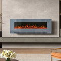 50/60 inch Electric Fireplace 5000 BTU Wall Mounted Fireplaces Heater