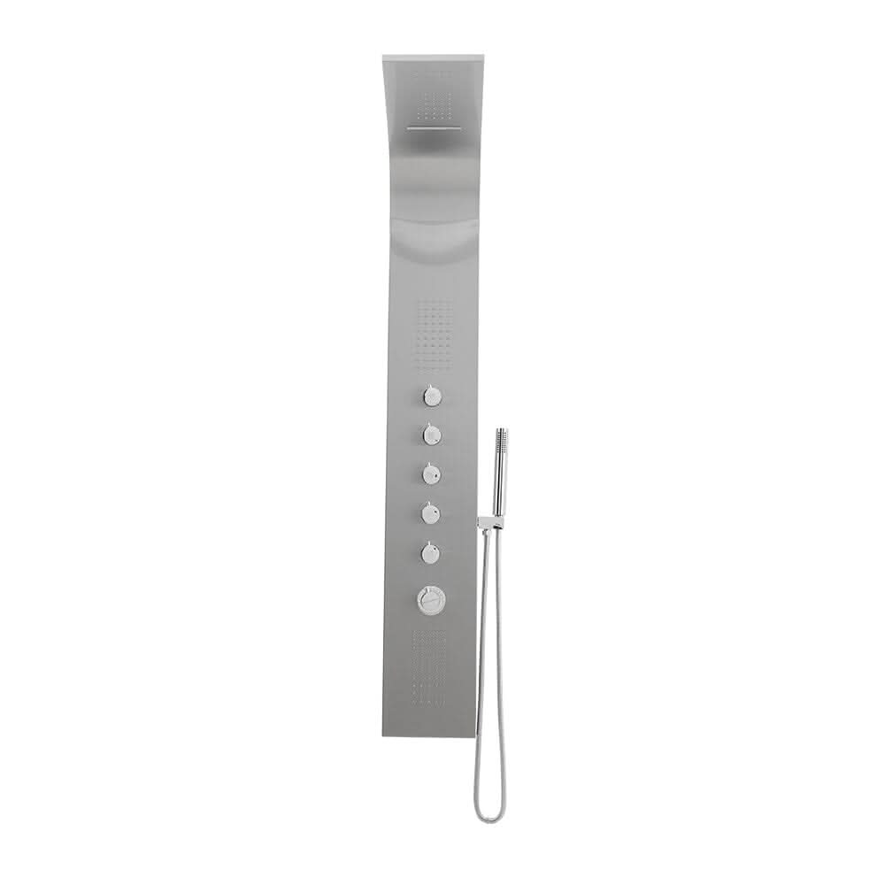 Bathroom Silver Stainless Steel Shower Tower Panel