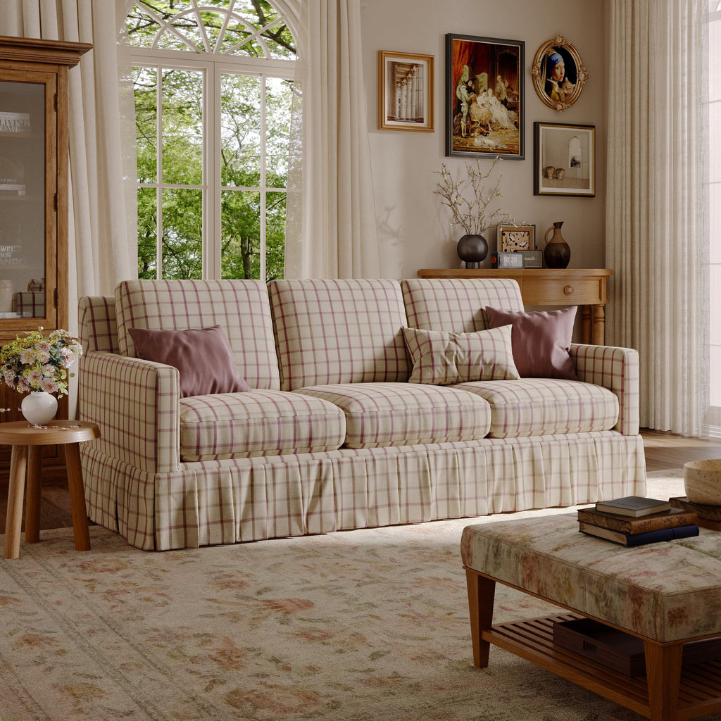 Cottonfy Minimalist Stylish Detachable Striped and Checkered Pattern Sofa