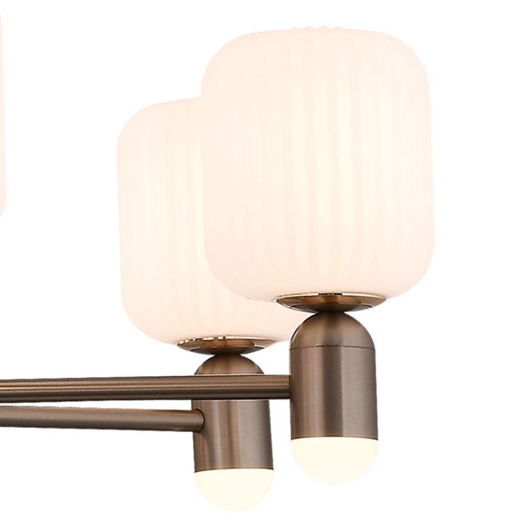 Lightsin Modern Minimalist Luxury Bronze Chandelier with Acrylic Shades
