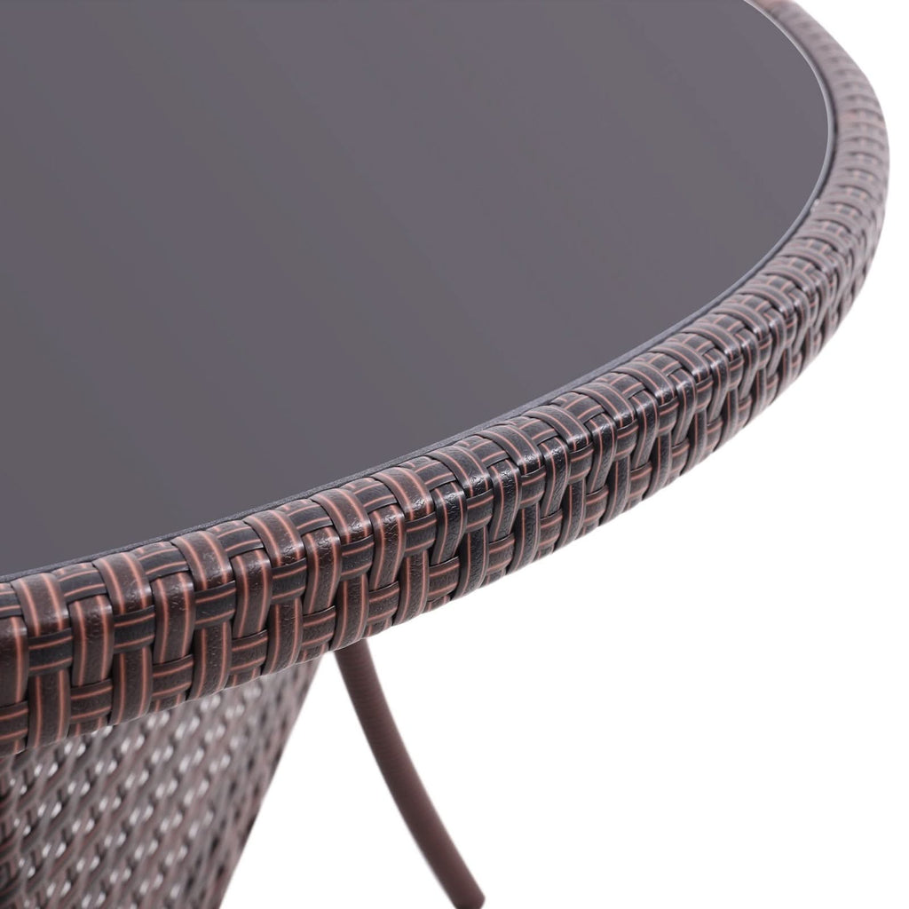 Round/Square Rattan Garden Table & Parasol Hole