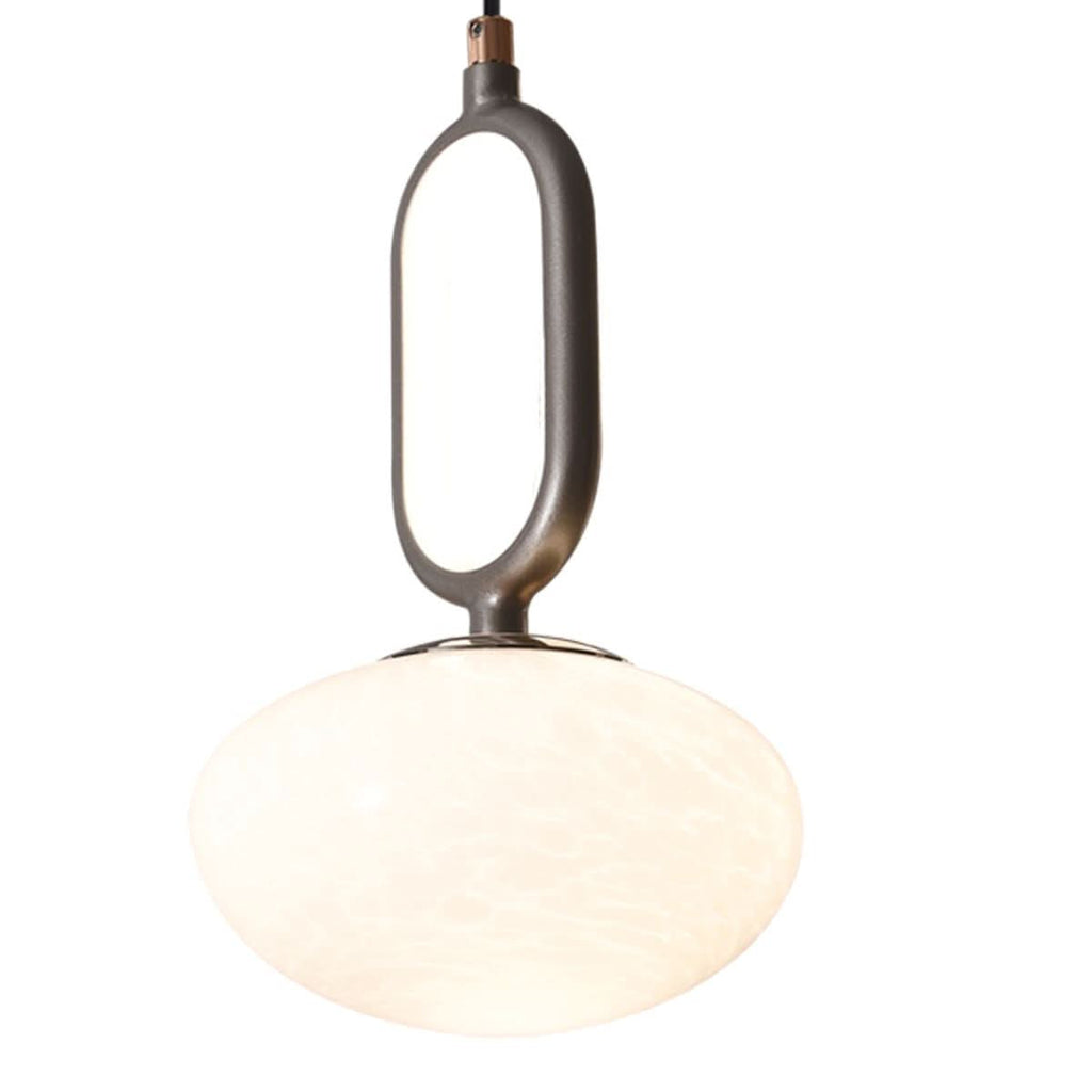 Lightsin Cloud Glass Pendant Light with Tri-Colour LED and Metal Frame