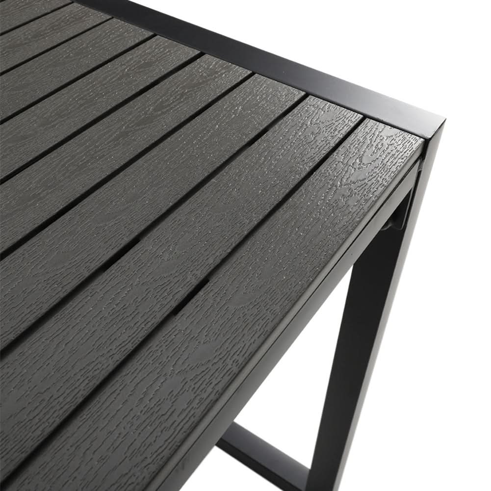 6 - Person 150cm Long Iron Outdoor Dining Set Garden Table and Bench