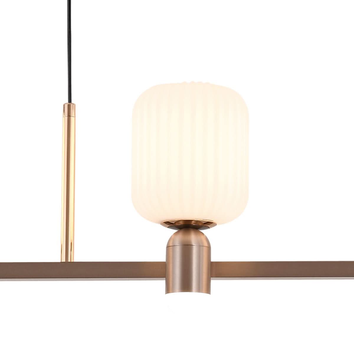Lightsin Modern Minimalist Luxury Bronze Chandelier with Acrylic Shades