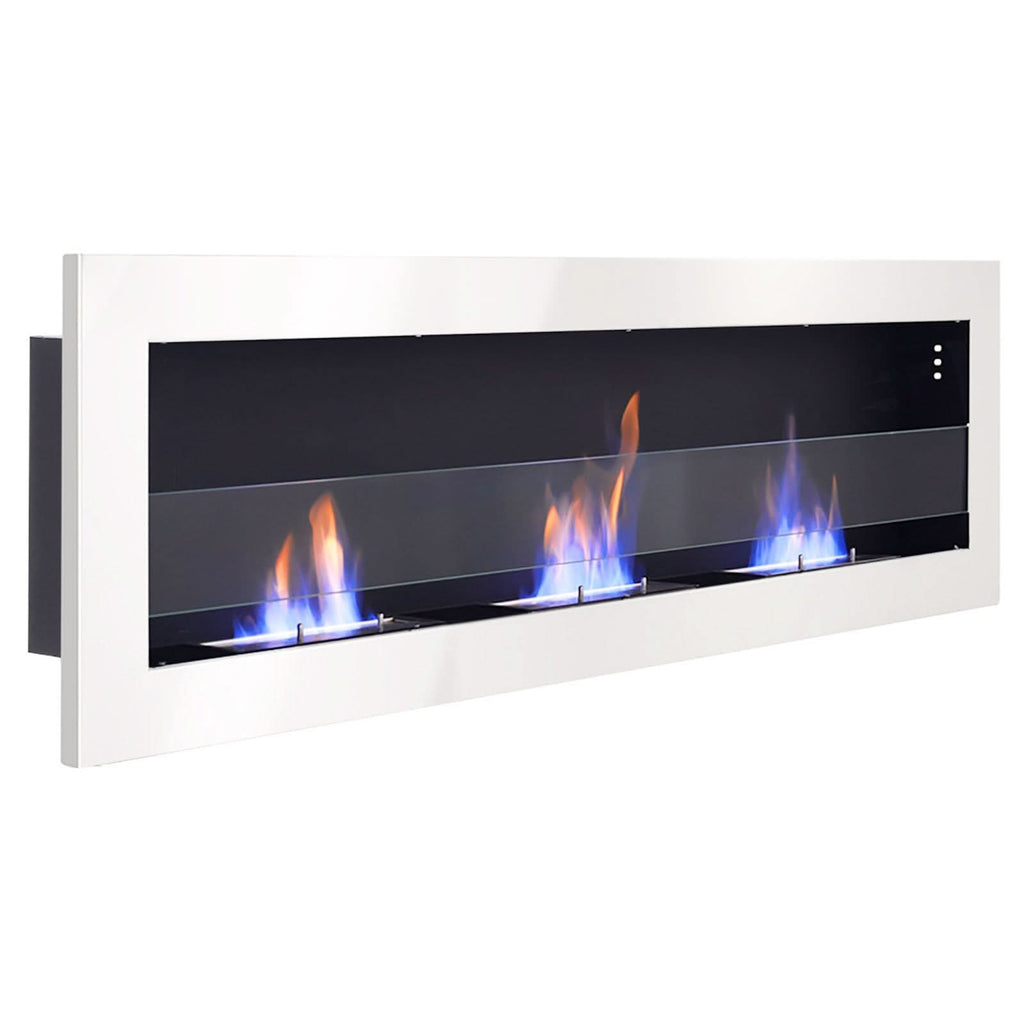 35/47 Inch Indoor Bio Ethanol Fireplace 3 Stoves Wall Mounted Heater