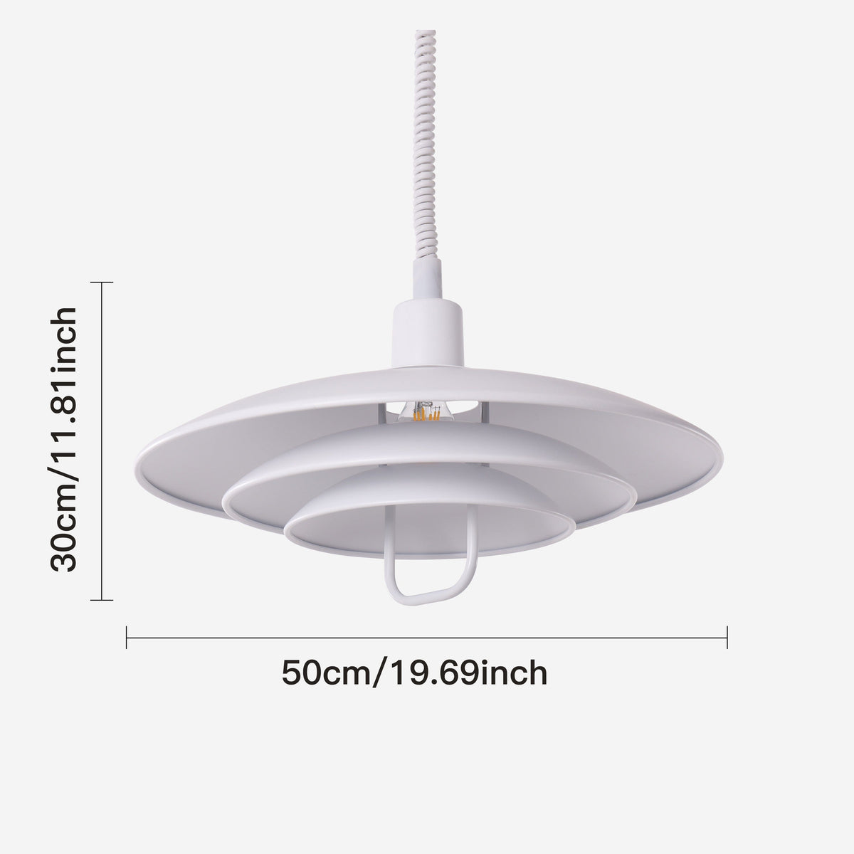 White Modern Minimalist Pendant Light