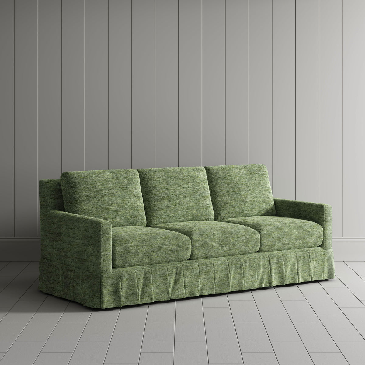 Cottonfy Country Check Sofa with Removable Skirted Covers