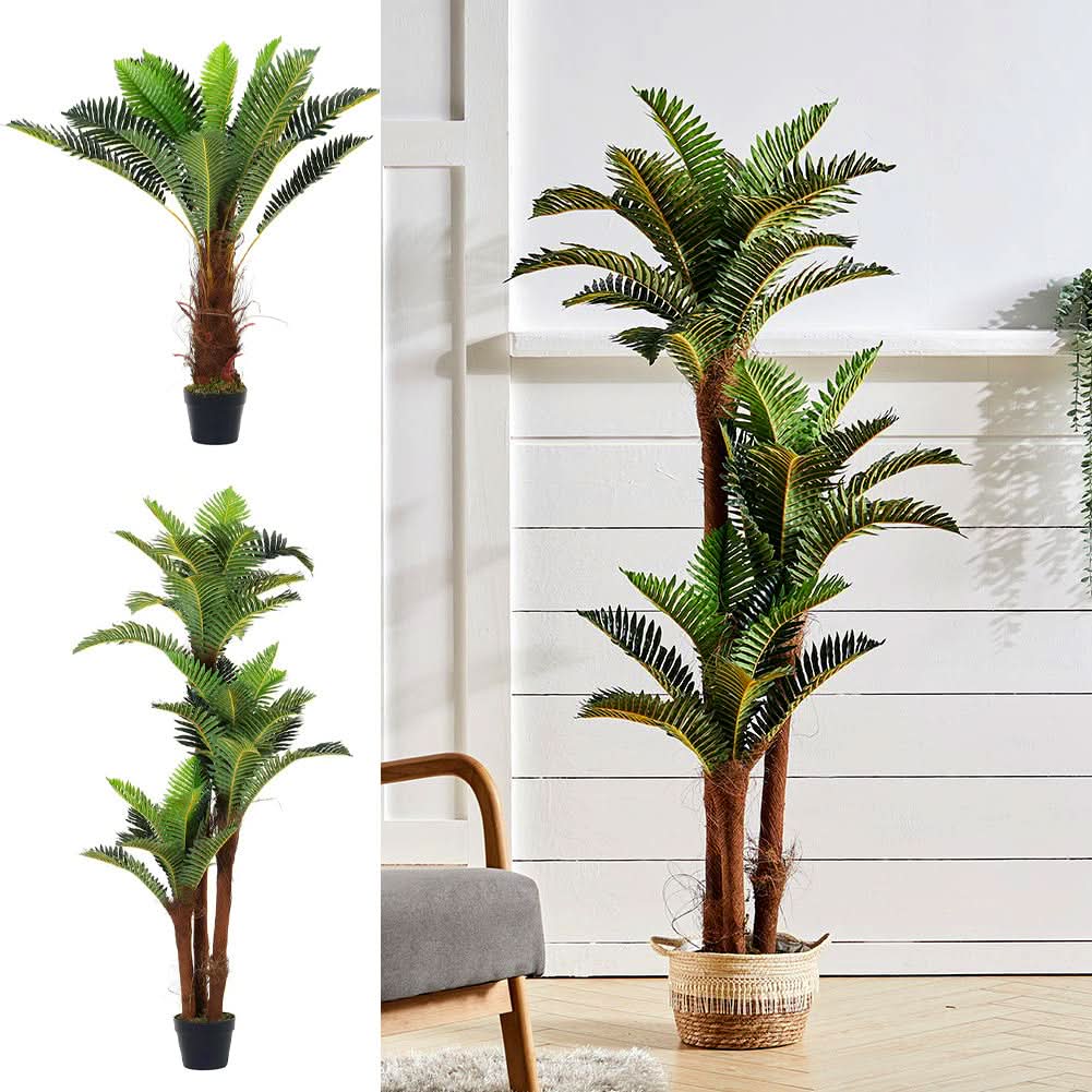 Artificial Boston Fern Plants Greenery UV Resistant Fake Plants Greenery