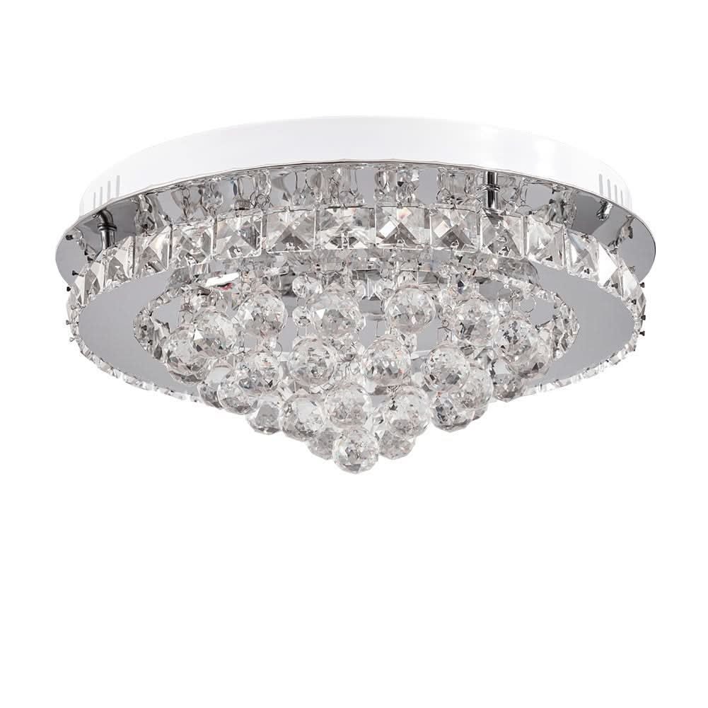 LED Ceiling Light Chandelier Lamp with Crystal Droplets