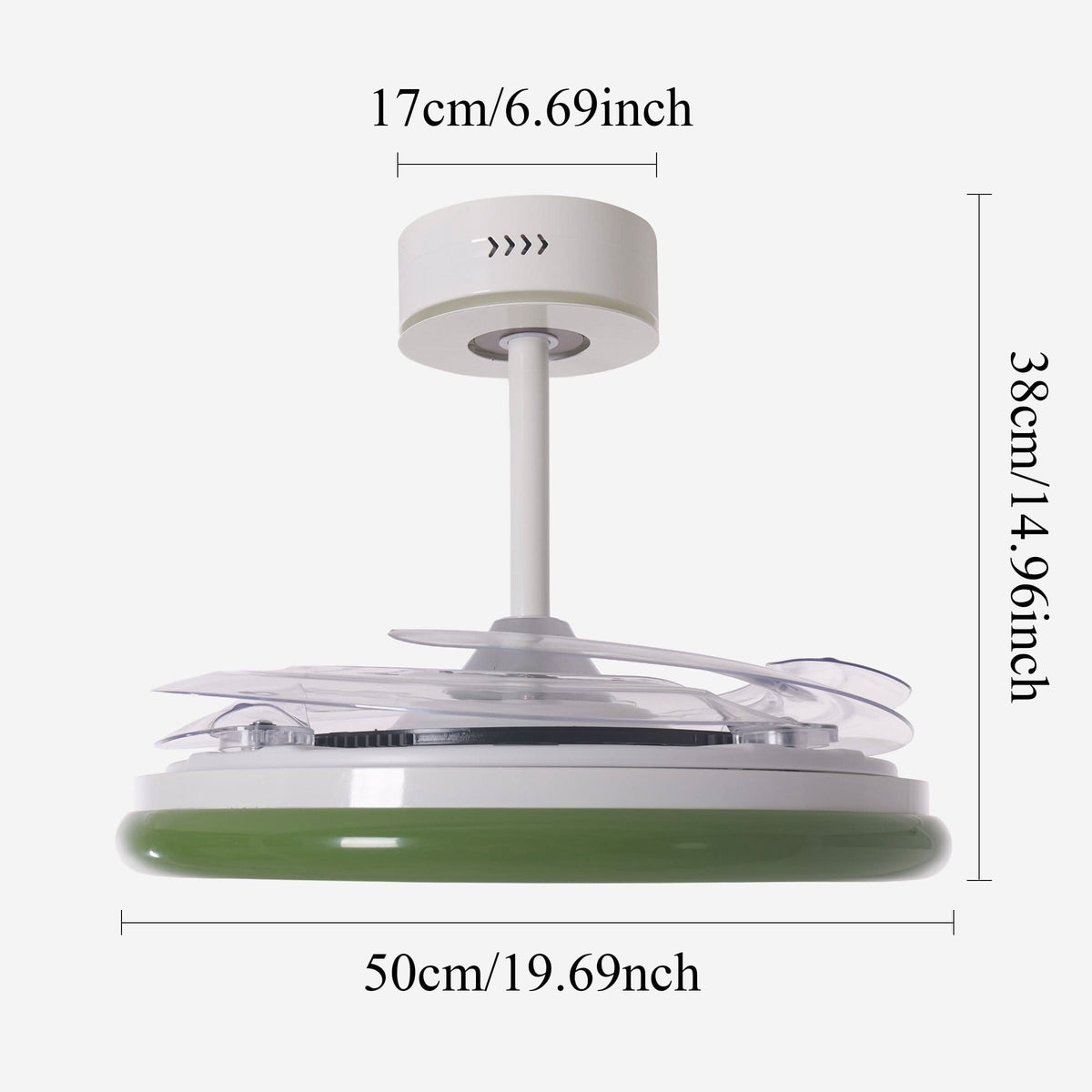 Lightsin 48 Inch Ceiling Fan with Reversible Airflow and Timer