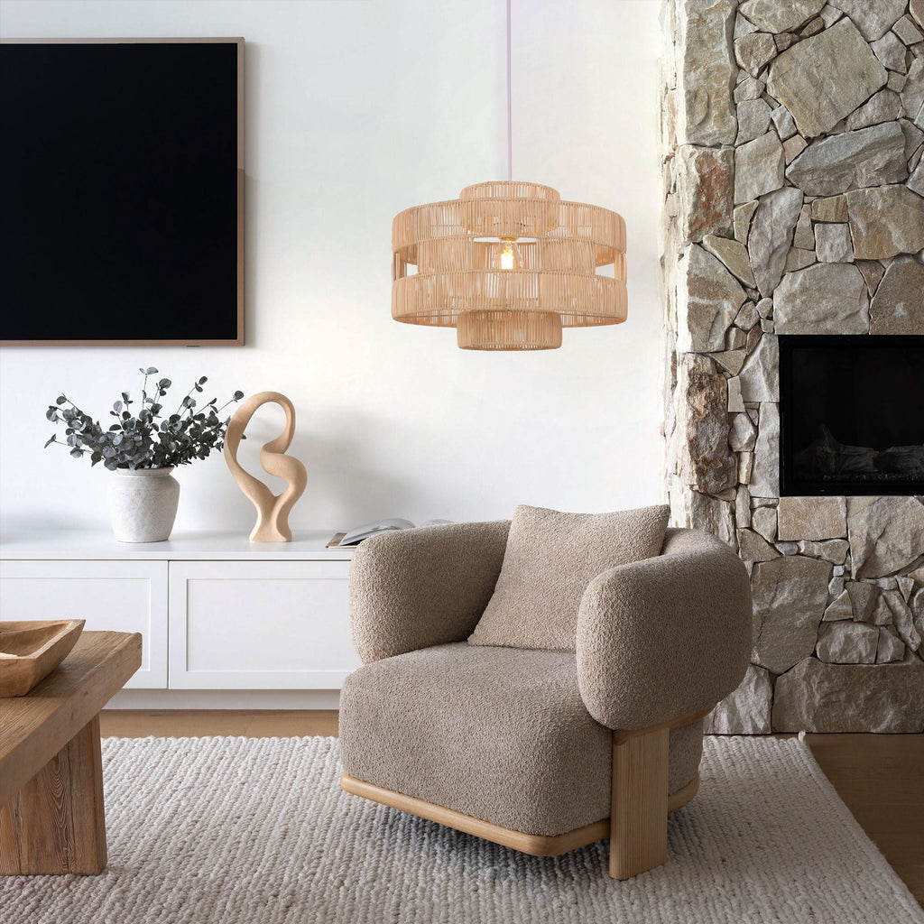 Lightsin Handcrafted Rattan Pendant Lamp for a Warm Touch