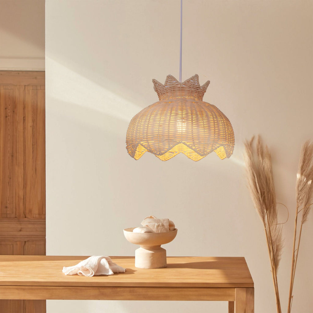 Lightsin Handwoven Paper Rope Pendant Light for a Natural & Cozy Ambiance