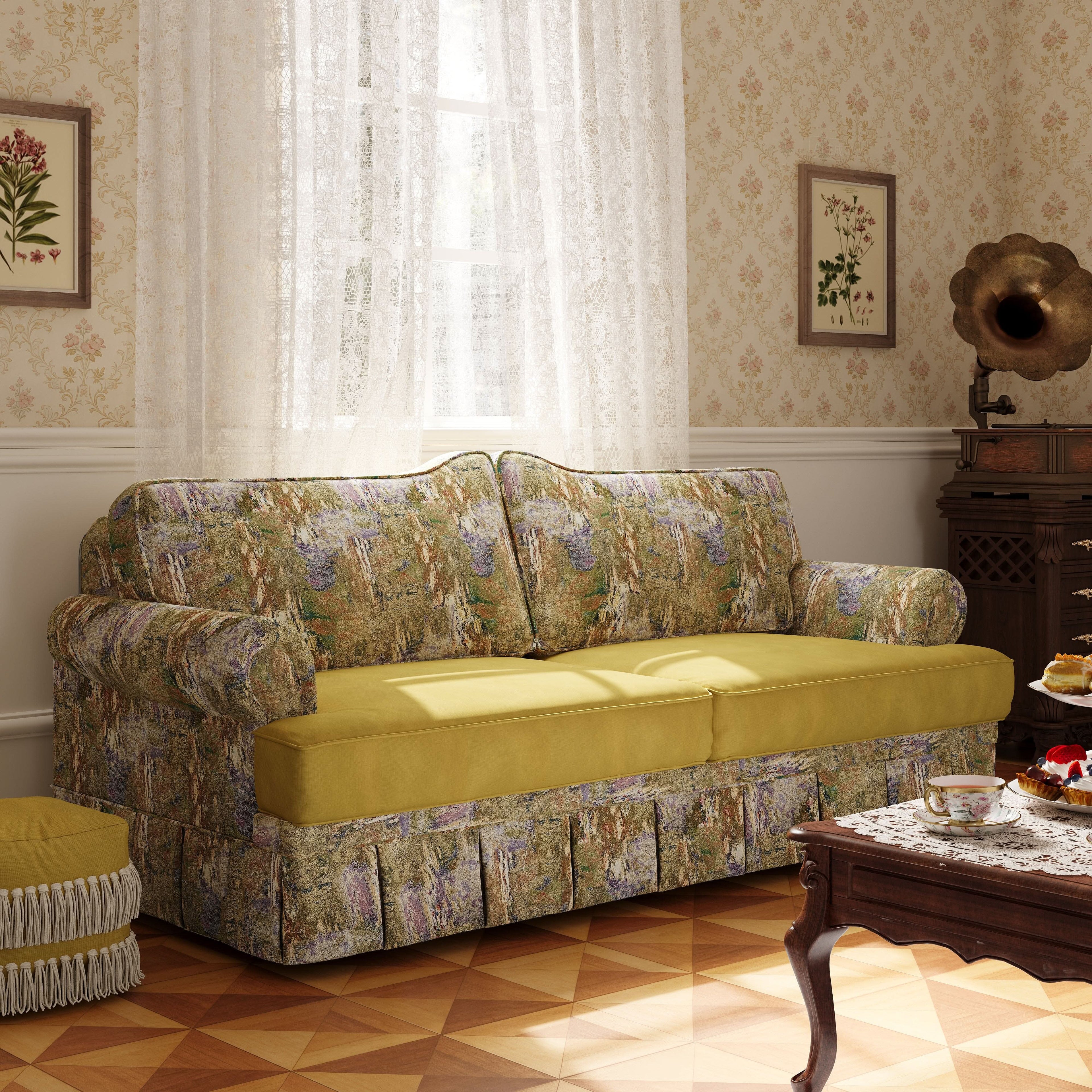 Cottonfy Kensington Chesterfield Style Retro Sofa with Storage