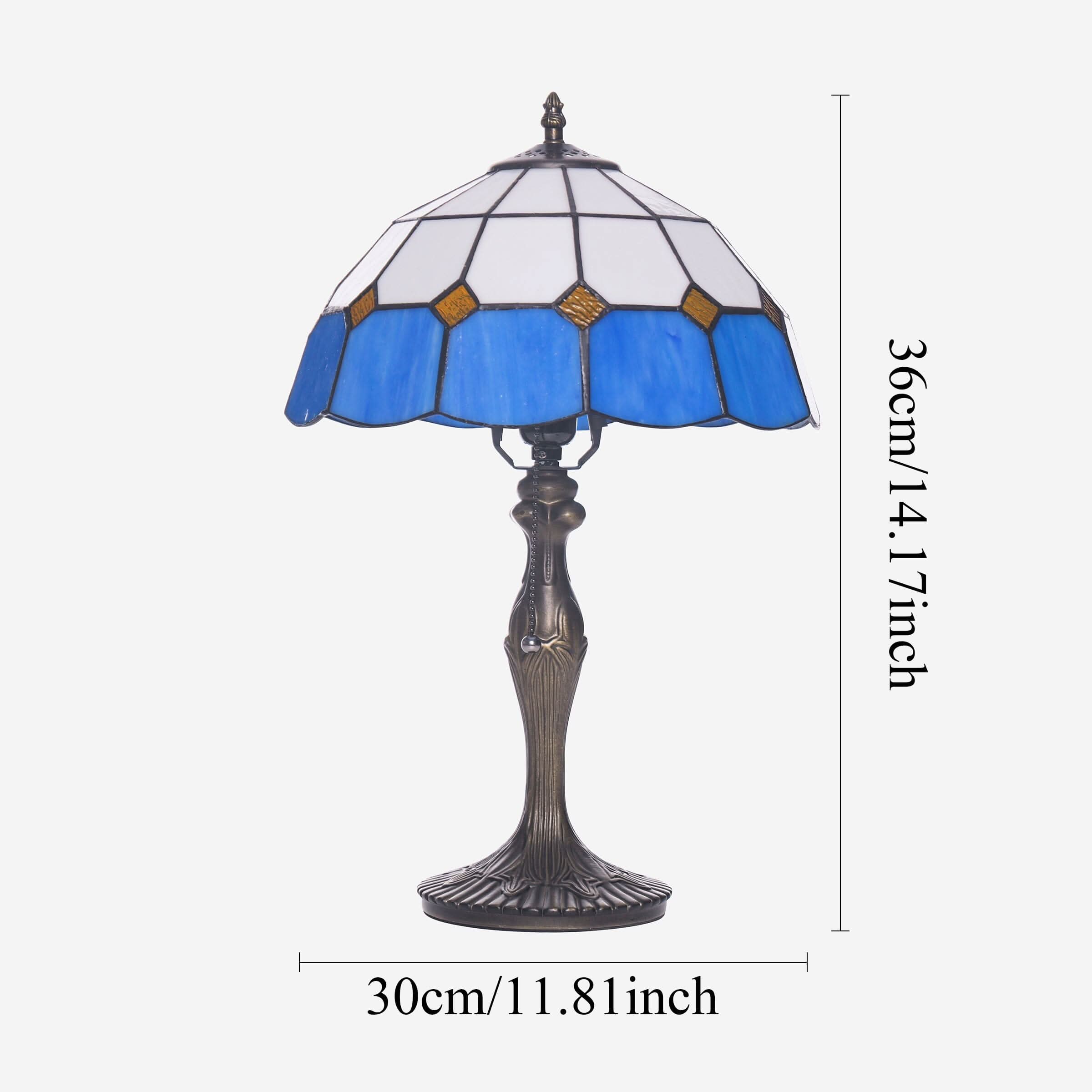 Lightsin Tiffany Table Lamp | Handcrafted Stained Glass Block Series