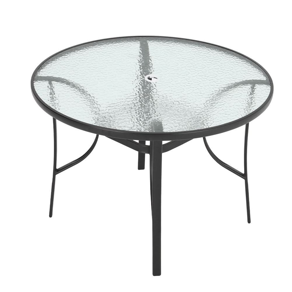 2/4/6 Seater Garden Round Table With Umbrella Hole or Outdoor Chairs