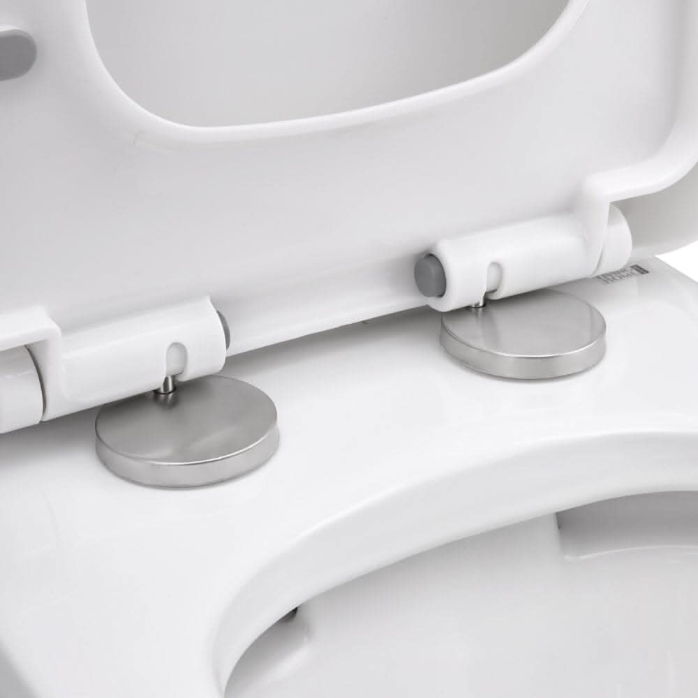 80cm H 2-Piece Elongated Square Toilet with Dual Flush