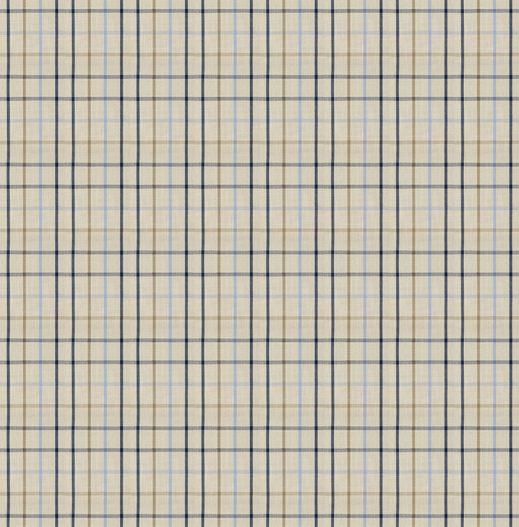 Cottonfy Blue Gingham Sofa with Skirted Base