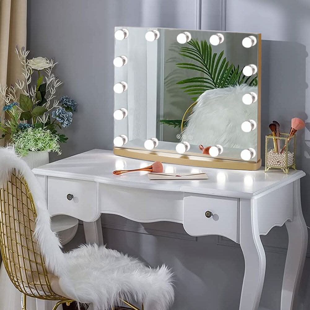 50cm W Rectangle Hollywood LED Lighted Cosmetic Mirror