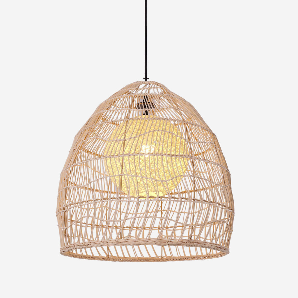 Lightsin Rattan Art Pendant Light Hanging Decor Rustic Style(Version A)