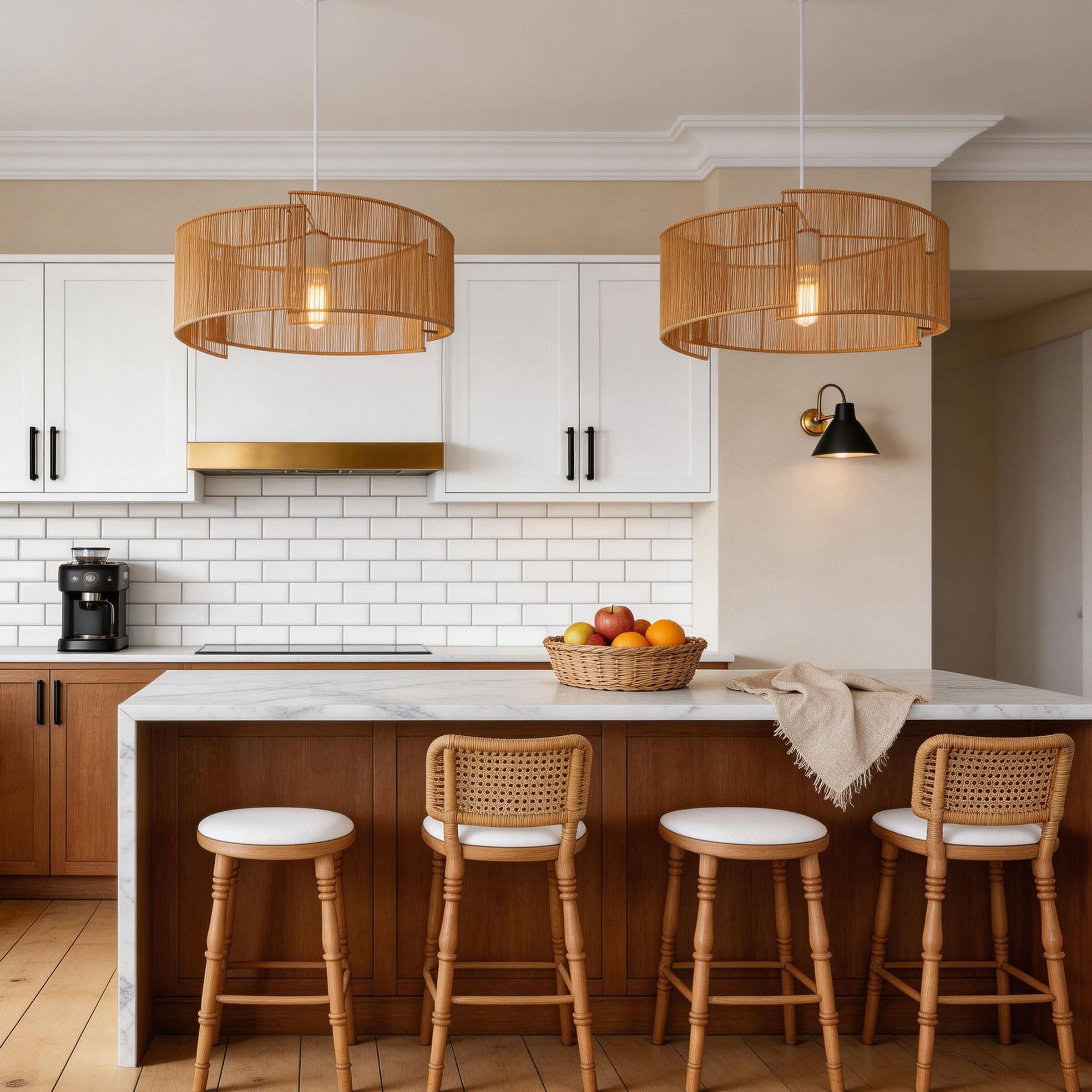 Lightsin Twist  Handwoven Paper Rope Pendant Light for Cozy Living Spaces