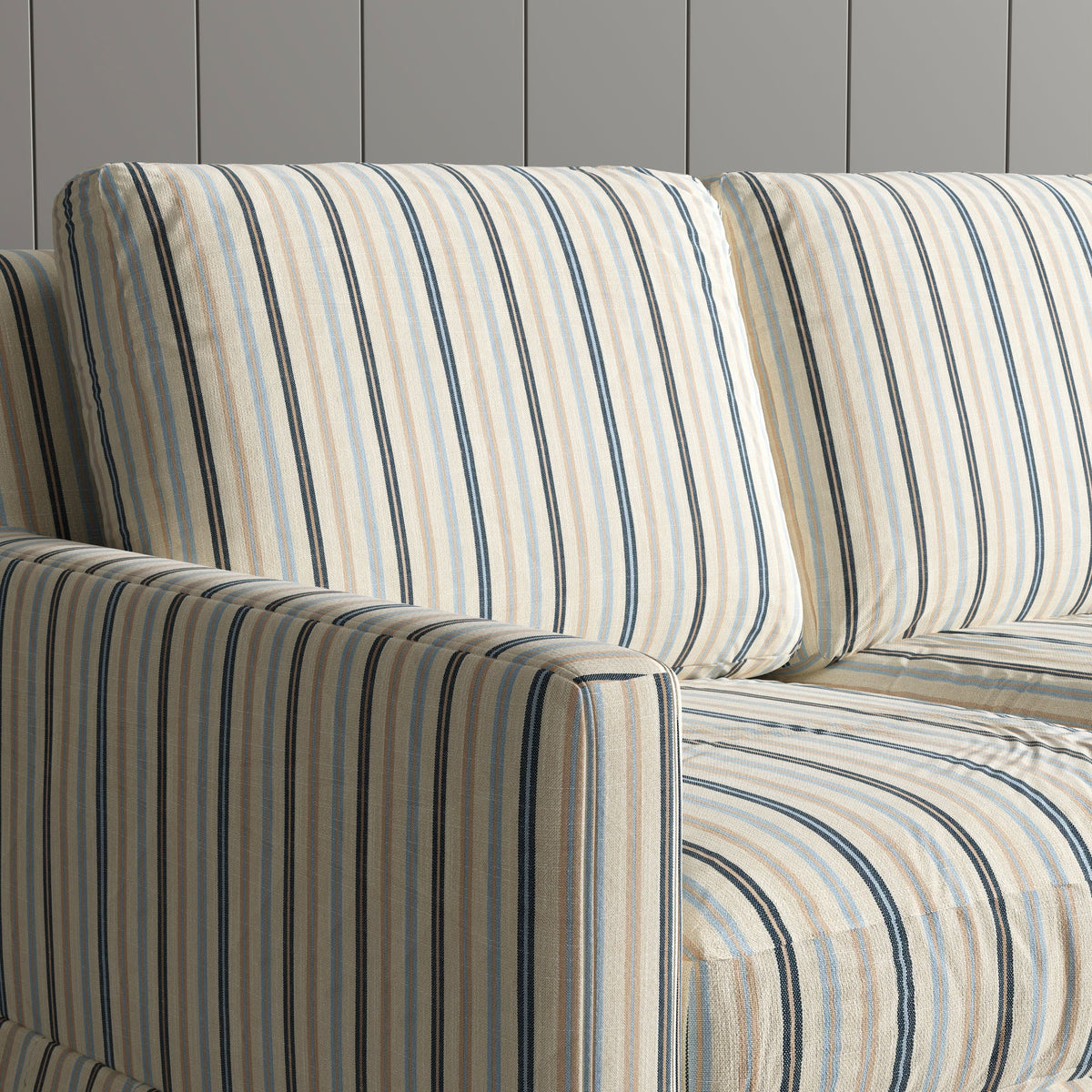 Cottonfy Country Check Sofa with Removable Skirted Covers