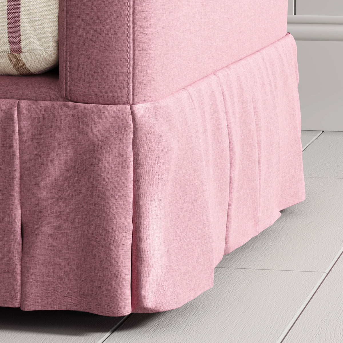 Cottonfy Country Check Sofa with Removable Skirted Covers