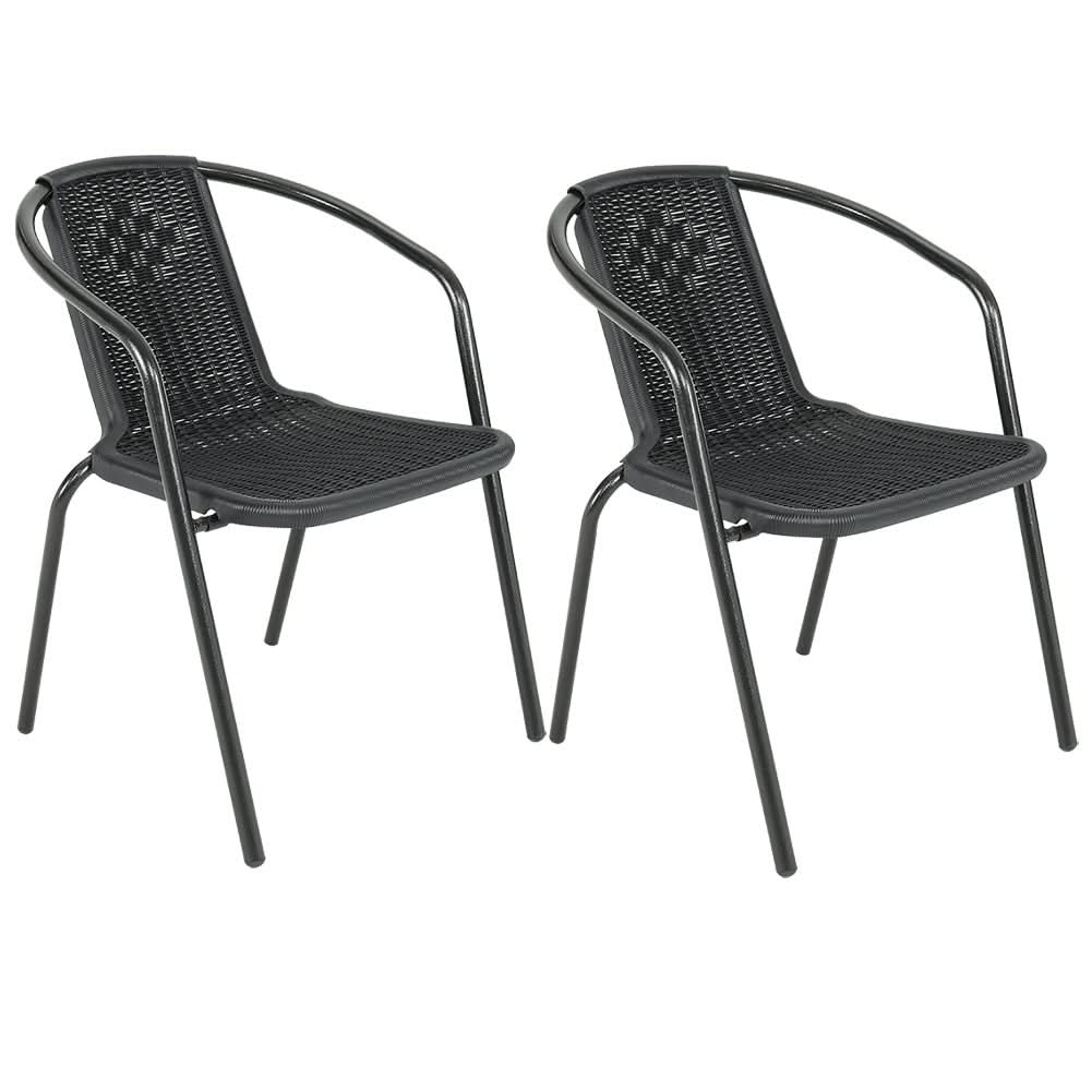2/4/6 Seater Garden Round Table With Umbrella Hole or Outdoor Chairs