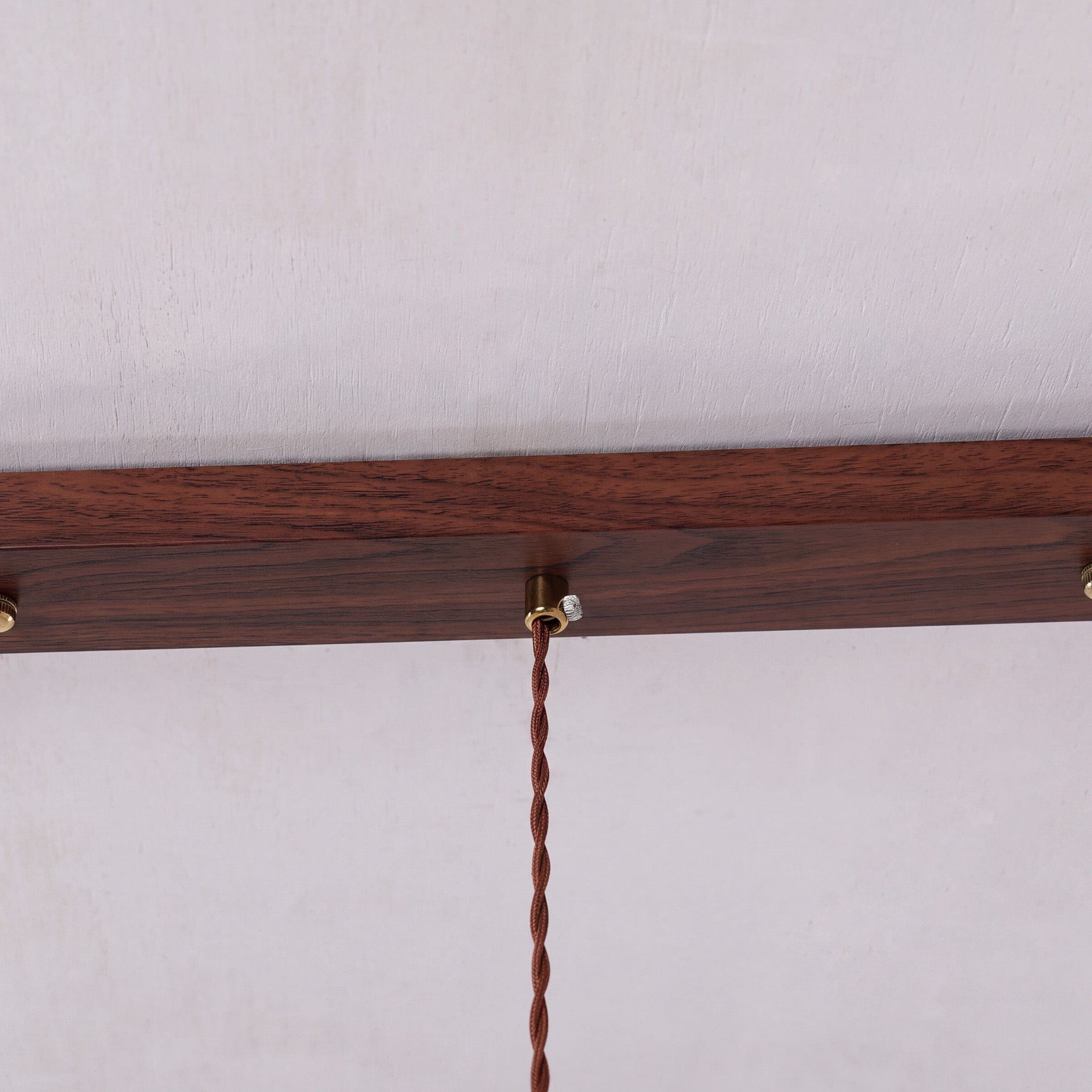 3-Light Walnut Resin Mini Pendant Light | Adjustable Bar Ceiling Lamp