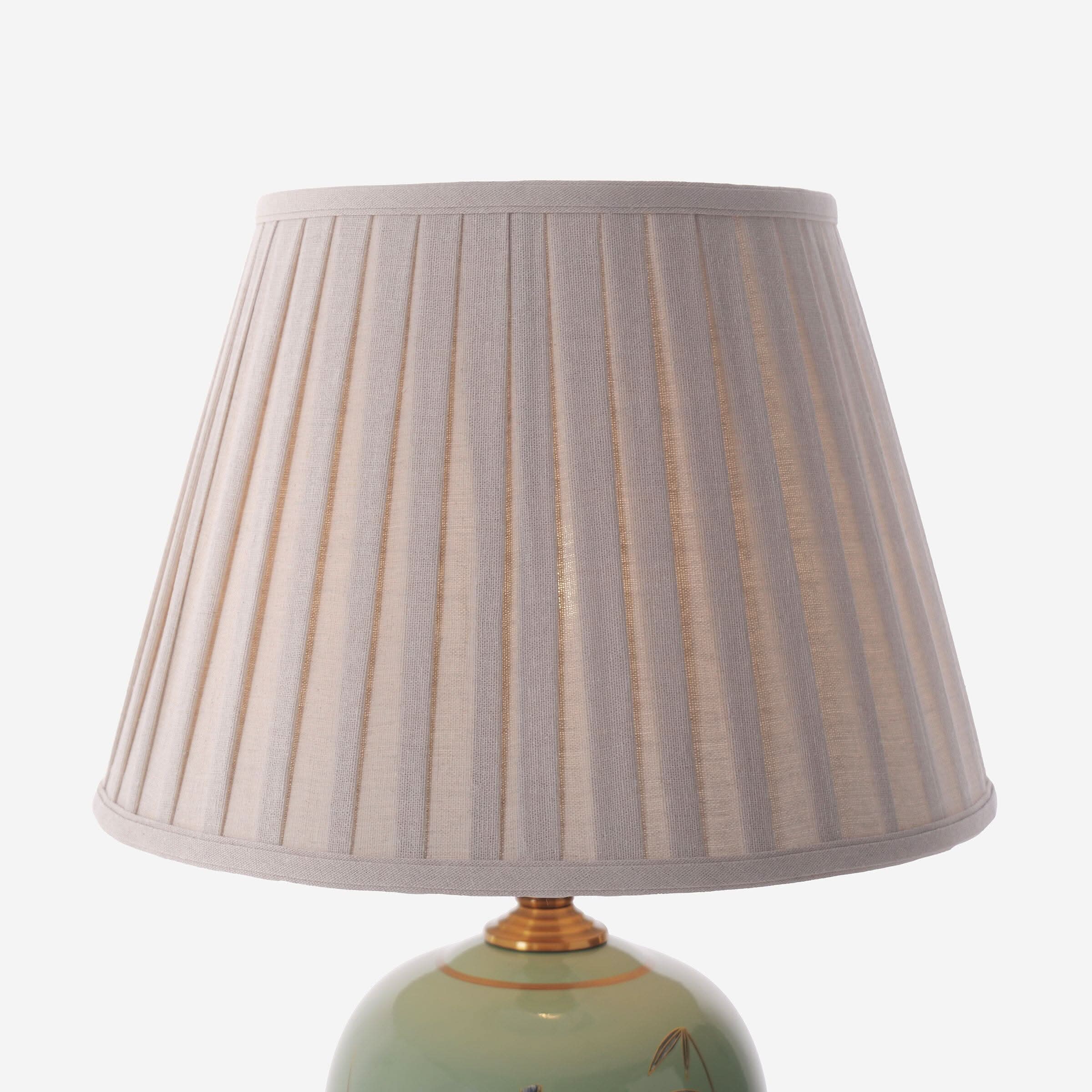 Lightsin Green Bamboo & Bird Ceramic Table Lamp with Seamless Dimming