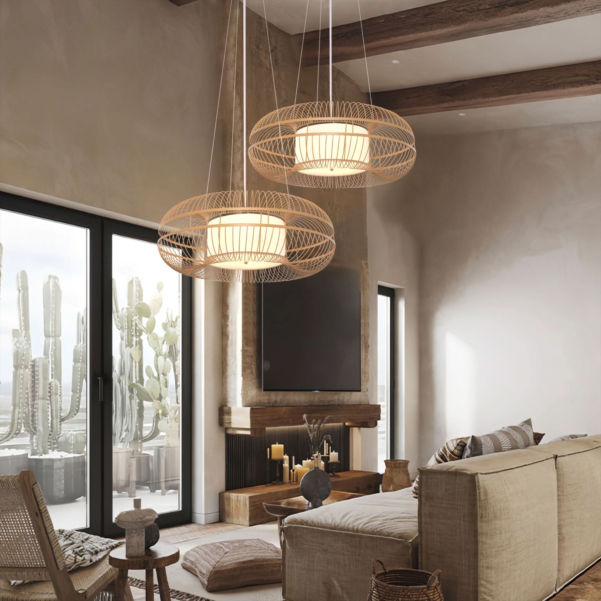 Lightsin Natural-Colored Modern Minimalist Pendant Light