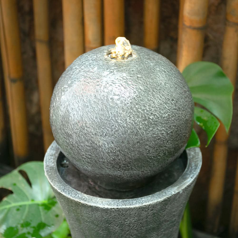 Modern Cylindrical Water Polo Fountain Backyard Decorated Fountain