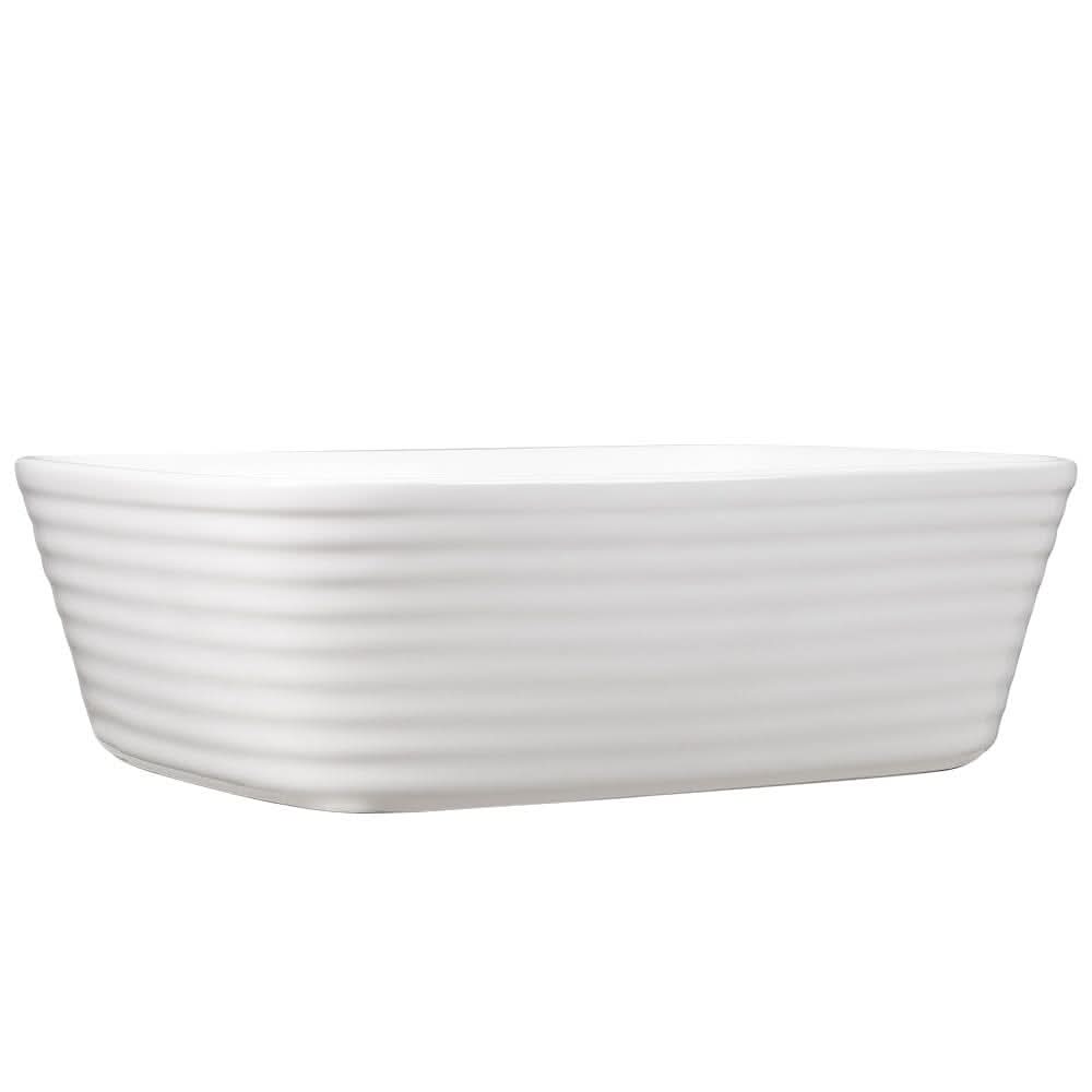 50.5cm W Bathroom White Square Countertop Sink