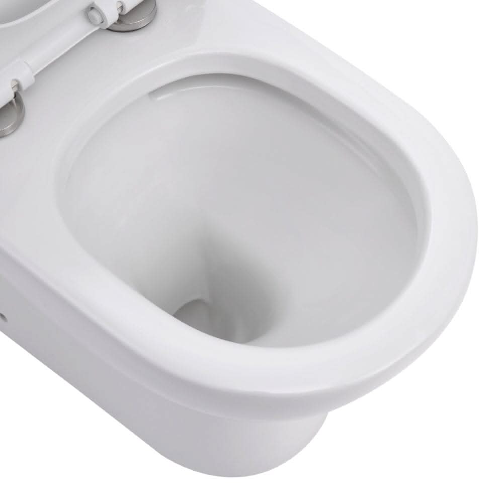 63cm D Comfortable 2-Piece Elongated Toilet with Dual Flush